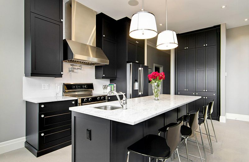 black and white kitchen ideas - chartwell